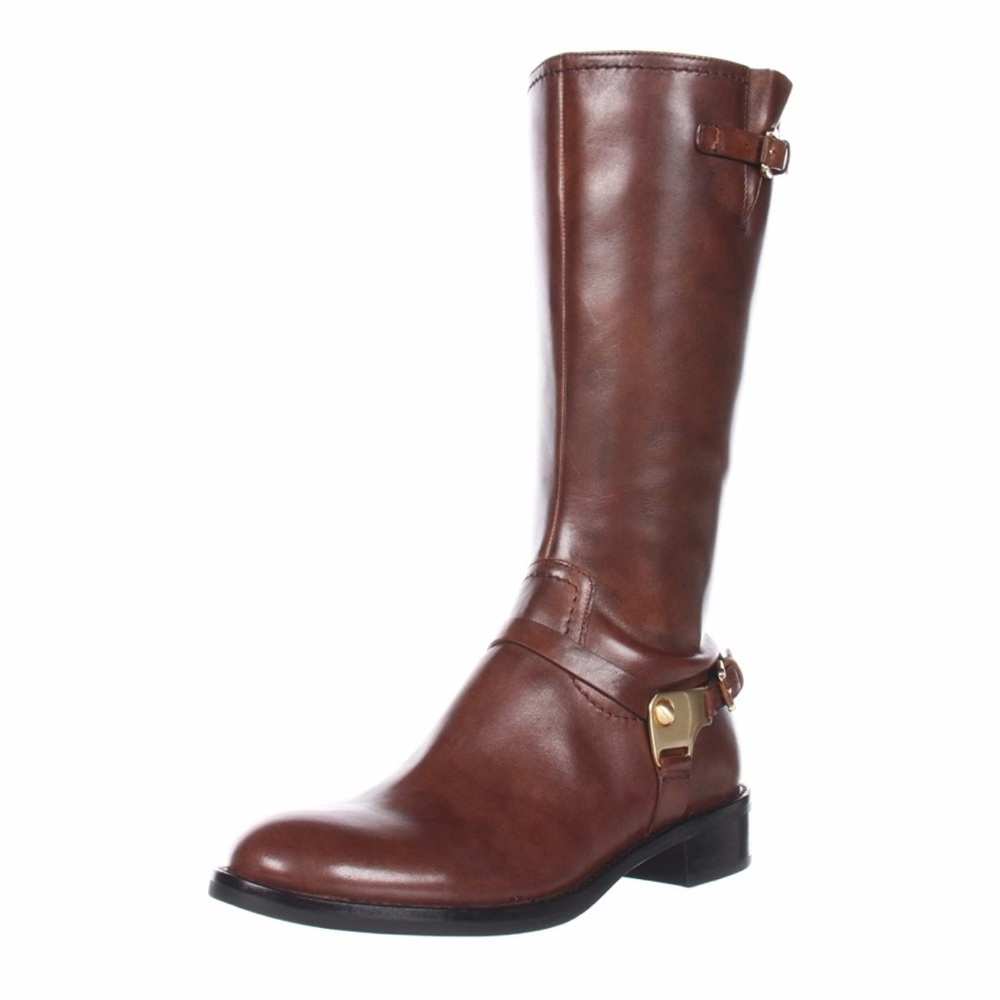 Ecco Hobart Harness knee riding leather boots